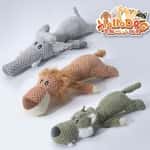 【CANIDAE CANIDAE Exchange item】HelloDOG 玩具嚴選 咇咇發聲狗玩具 獅子大象野狼 1件 (隨機款)