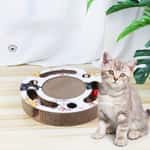【 礦物貓砂 換購品】HelloDOG 玩具嚴選 磨爪器逗貓玩具 掏球型瓦楞紙貓抓板