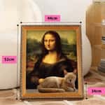 【 礦物貓砂 換購品】貓抓板之名畫系列 貓玩具 蒙娜麗莎 1個