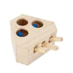 【 礦物貓砂 換購品】貓咪必玩 貓玩具 木製瘋狂打地鼠 公仔三洞 新款