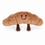 Q-PET 狗玩具 毛絨牛角包 發聲玩具