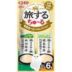 CIAO 貓零食 超奴之旅 秋田‧德島雞湯風味 旅行裝 雞肉+吞拿 6g×6入 (SC-593) 貓零食 寵物零食 CIAO 貓零食 寵物零食 寵物用品速遞