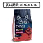 Monge Monge Bwild 狗糧 低穀物野生系列 成犬配方 鹿肉 15kg (MO4534) (賞味期限 2026.03.16)