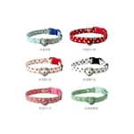 貓頸帶 貓頸圈 日本和風波點 心心扣 貓貓頸帶 L碼 (顏色隨機)