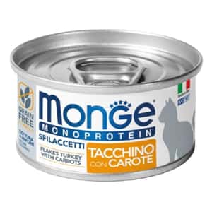 Monge Monge 貓罐頭 單一蛋白系列 火雞蘿蔔 80g (MO7191) (新舊包裝隨機發貨)