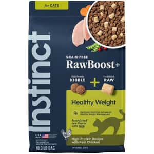 Instinct Dry Cat Food Raw Boost Real Chicken Recipe Healthy Weight 10lb pet shop