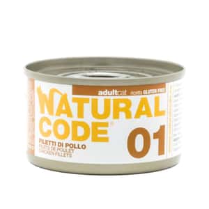 Natural Code Natural Code 貓罐頭 雞胸肉 Chicken fillets 85g (NCC01/553403) (新舊包裝隨機發貨)