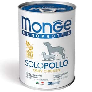 Monge Monge 貓罐頭 單一蛋白系列 雞肉 400g (MO4212) (新舊包裝隨機發貨)