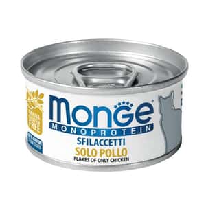 Monge Monge 貓罐頭 單一蛋白系列 雞肉條 80g (MO7160) (新舊包裝隨機發貨)