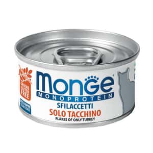 Monge Monge 貓罐頭 單一蛋白系列 火雞 80g (MO7153) (新舊包裝隨機發貨) 
