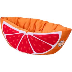 寵物床墊用品 Petio 貓犬用 涼爽舒適半圓型寵物床 西柚型 (81606028)