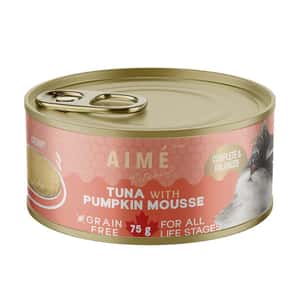 AIME Kitchen AIME Kitchen 貓罐頭 無穀物慕絲營養貓罐 殿堂主食系列 吞拿魚南瓜慕絲 75g (TPM75)