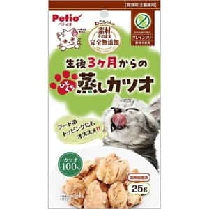 Petio Petio 貓零食 素材 完全無添加 蒸鰹魚 25g (80605711)