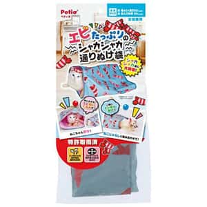 Petio 蝦圖案響紙穿窿貓隧道袋 (91603171) 貓玩具 其他 寵物用品速遞