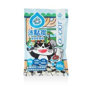 貓砂盆用消臭用品 ODOUT臭味滾 沛點炭強效除臭粒 貓用 80g (91603845)