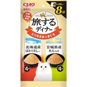 CIAO CIAO 貓濕糧 旅之風味 北海道帶子湯入‧宮城縣鱈魚入 30g (IC-164)