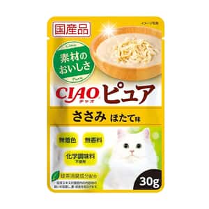 CIAO CIAO 貓濕糧 Pure 國產軟包 雞肉+帶子味 30g (IC-574)
