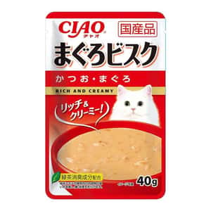 CIAO CIAO 貓濕糧 濃湯軟包 鰹魚+吞拿魚 40g (IC-356)