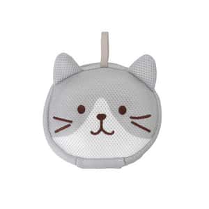 貓奴生活雜貨-日本FukuFukuNyanko-女生內衣清洗收納包-灰臉貓-Hacchi-一個入-貓咪精品-寵物用品速遞