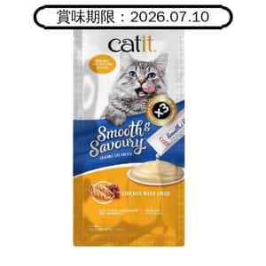 其他 Catit Smooth & Savoury 肉泥條 雞肉+雞肝 60g (15g x 4) (44401) (賞味期限 2026.07.10)
