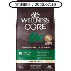 WELLNESS WELLNESS CORE 狗糧 無穀物 羊肉 4lb (88457) (賞味期限 2026.07.16)