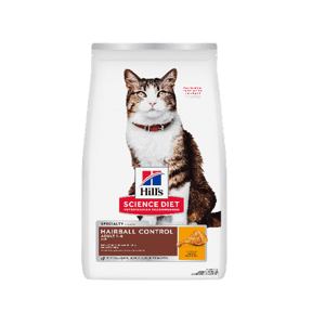 Hills Hills 貓糧 成貓去毛球配方 Adult 1-6 Hairball Control 7lb 7lb  背面圖