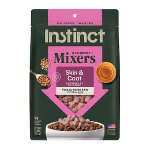 INSTINCT® DOG FOOD RAW BOOST FROZEN MIXERS SKIN & COAT HEALTH 12.5oz pet shop