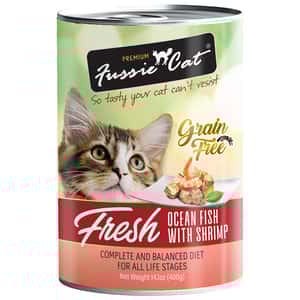 Fussie Cat 貓罐頭 海魚+蝦 400g (FU-4OS) (新舊包裝隨機發貨) (圖片3)
