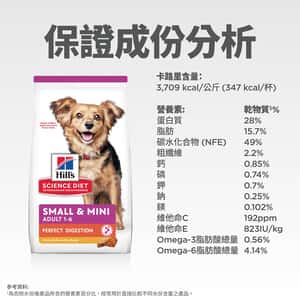 Hill's Science Diet Adult Perfect Digestion Small & Mini Chicken & Brown Rice Recipe Dog Food (圖片8)