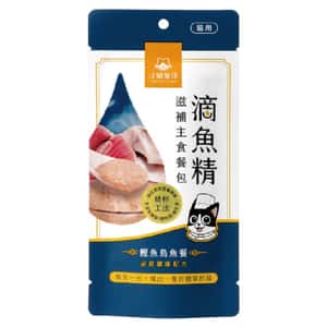 汪喵星球 貓罐頭 汪喵星球 貓餐包 DogCatStar 滴魚精滋補主食餐包 泌尿健康 鰹魚烏魚餐 40g (FM291)
