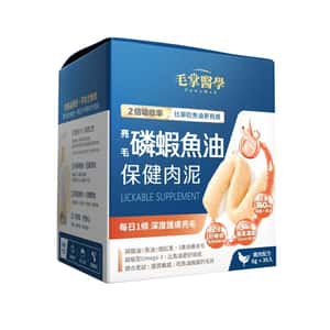 保健用品 毛掌醫學 亮毛磷蝦魚油 保健肉泥 爆毛神器 貓狗適用 6g x 30條