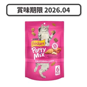 Friskies Friskies喜躍 Party Mix Crunch 貓零食 貓脆餅 雞肉+火雞+煙肉 6oz (12368584) (賞味期限 2026.04)