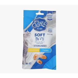 Egeo Egeo 貓零食 肉醬夾心系列 雞+金槍魚 3x10g (HF04250)