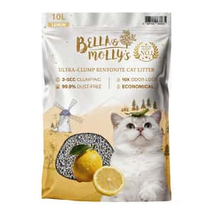 貓砂-Bella-Molly-s貝莉-極速超結團高級礦物貓砂-檸檬味-10L-礦物貓砂-寵物用品速遞
