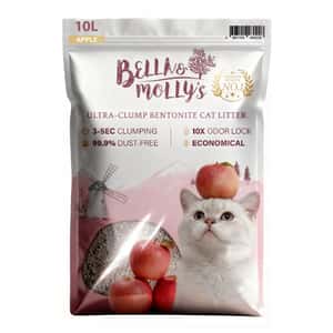 貓砂-Bella-Molly-s貝莉-極速超結團高級礦物貓砂-蘋果味-10L-礦物貓砂-寵物用品速遞