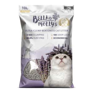 貓砂-Bella-Molly-s貝莉-極速超結團高級礦物貓砂-薰衣草味-10L-礦物貓砂-寵物用品速遞