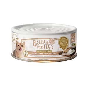 Bella & Molly's Bella & Molly's貝莉 貓罐頭 無穀物黃金羊奶系列 補水嫩雞湯罐 80g - 限時試食價 80g 正面圖