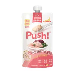 Push! 噗滋包 機能貓貓主食肉泥 骨骼養護 鮪魚 + 吻仔魚 110g (PUSH007) 貓貓 貓零食 寵物零食 寵物用品速遞