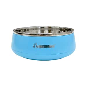 HUNDHAVN 犬用 防打翻不銹鋼寵物單狗碗 (P00217-1) 顔色隨機 (圖片3)