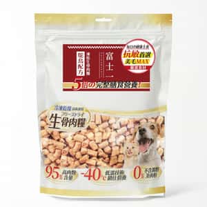 富士一 凍乾 貓狗糧 生骨肉主食糧 鴕鳥配方 500g 貓零食 寵物零食 富士一 寵物用品速遞