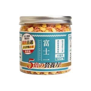 富士一 凍乾小食 脫水蛋⻩磷蝦⾁松 100g (貓犬用) 貓零食 寵物零食 富士一 寵物用品速遞