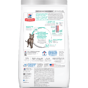 Hills 貓糧 成貓完美體態配方 Adult Perfect Weight 15lb (2970) (新舊包裝隨機發貨) (圖片3)