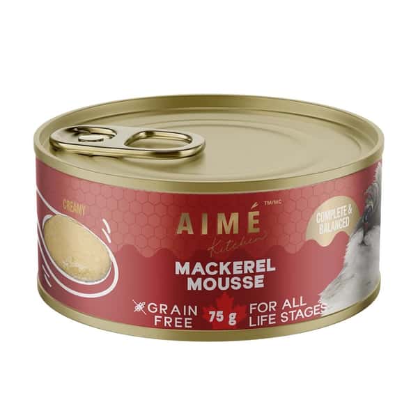 AIME Kitchen AIME Kitchen 貓罐頭 無穀物慕絲營養貓罐 殿堂主食系列 濃滑鯖魚慕絲 75g (TKM75)