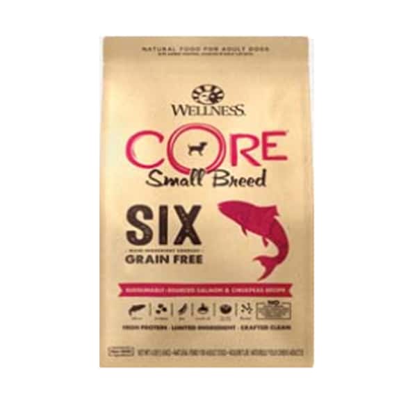 WELLNESS WELLNESS CORE 狗糧 SIX 無穀物單一蛋白質抗敏配方 細粒 三文魚 12lb 12lb 正面圖