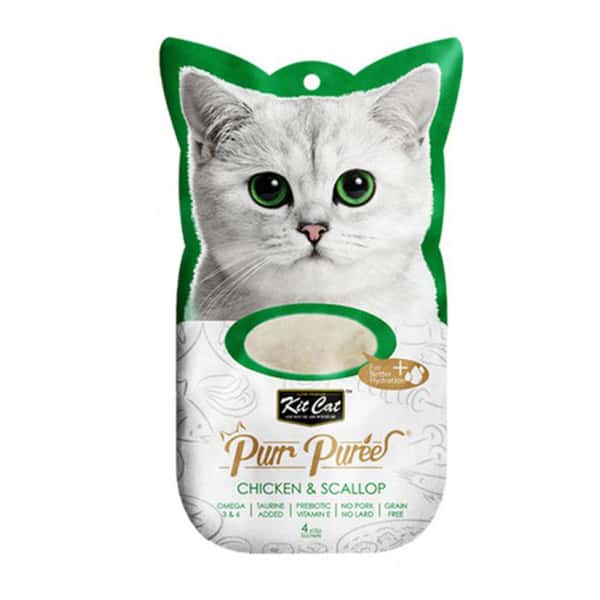 Kit Kit Cat Purr Puree 養生肉醬 雞+扇貝 60g 60g 正面圖