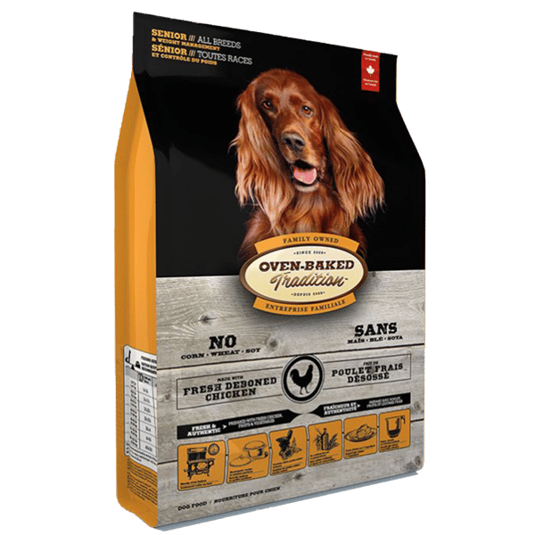 Oven Oven Baked 狗糧 老犬或體重控制配方 大粒 5lb 5lb 正面圖
