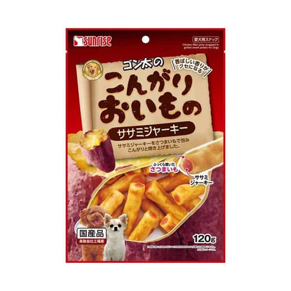 日本Sunrise 日本Sunrise 狗小食 番薯雞乾卷心條 120g 120g  正面圖
