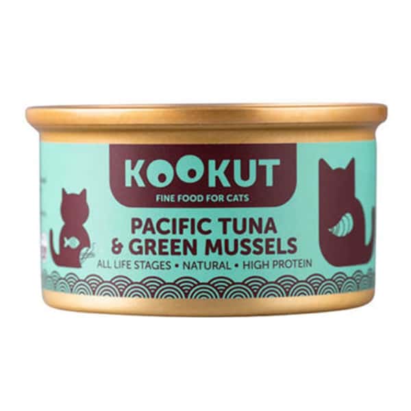 KOOKUT KOOKUT 貓罐頭 太平洋吞拿魚綠唇青口仔 70g 70g 正面圖