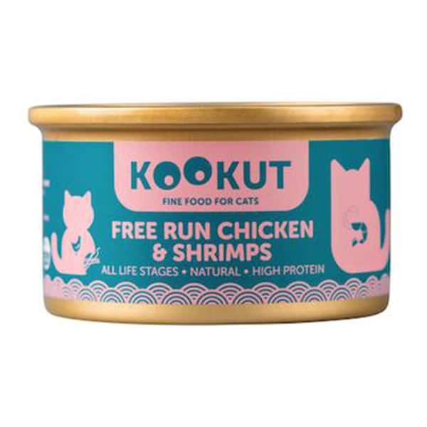 KOOKUT 貓罐頭 天然放養雞鮮蝦 70g (WCKUCW1008310) (圖片1)