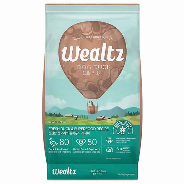 Wealtz Wealtz 狗糧 全犬配方 鮮鴨肉+超級食物食譜 6kg 6kg 正面圖